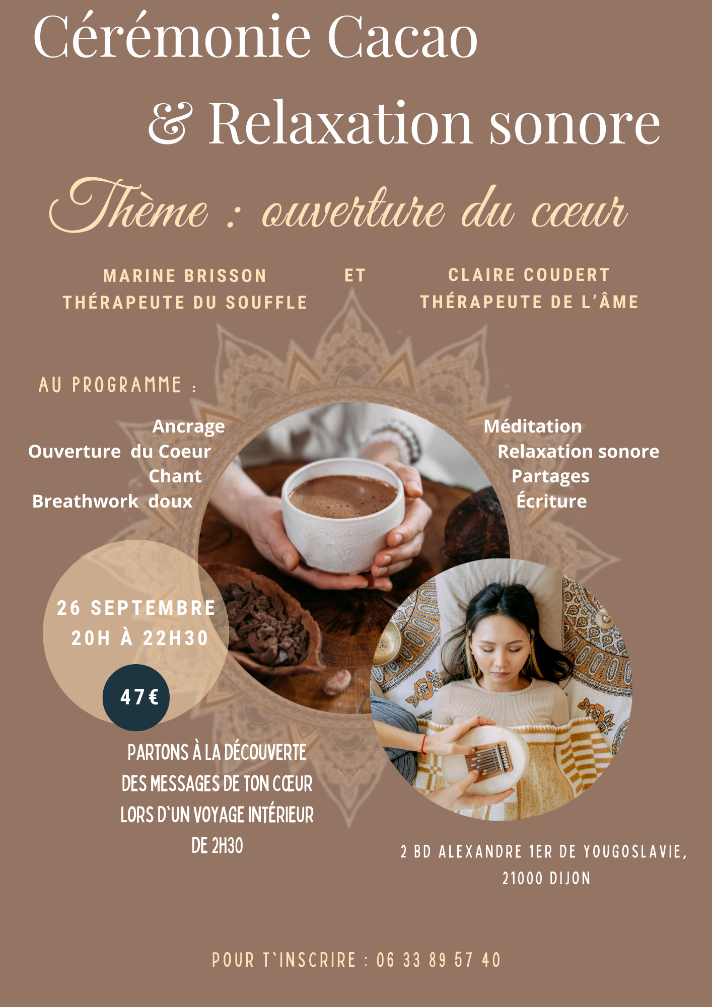 Flyer évènement du 26 septembre